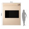 Painel Ripado para Tv até 75 Polegadas Intense 180cm - 2