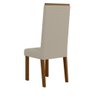 Sala de Jantar Mesa Retangular Livia Largha 1200x900 com Vidro e 4 Cadeiras Livia – Madeira/mdf, - 4