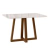 Sala de Jantar Mesa Retangular Livia Largha 1200x900 com Vidro e 4 Cadeiras Livia – Madeira/mdf, - 7