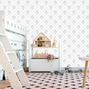 Ver imagem 4 de Papel de Parede Cinza e Branco Adesivo Quarto Casal Sala