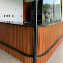 Ver imagem 3 de Painel Ripado de Madeira Ecológica 290x16x9 Mm Wpc Parede Cor Freijo