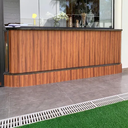 Ver imagem 4 de Painel Ripado de Madeira Ecológica 290x16x9 Mm Wpc Parede Cor Freijo