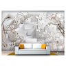 Papel de Parede Flores Textura 3D xfl190 3M² - 1
