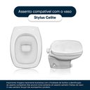 Ver imagem 4 de Assento Sanitário Stylus Cinza Perola para vaso Celite