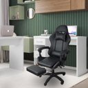 Ver mais imagens de Cadeira Gamer Stillus Ergonômica com Apoio para Os Pés Preta