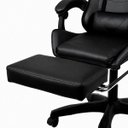 Ver imagem 4 de Cadeira Gamer Stillus Ergonômica com Reclinação 120°, Apoio para Os Pés e Apoio para Cabeça Preto