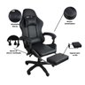 Cadeira Gamer Stillus Ergonômica com Apoio para Os Pés Preta - 7