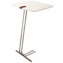 Ver imagem 1 de Mesa de Apoio Soft Off White em Metal Champanhe