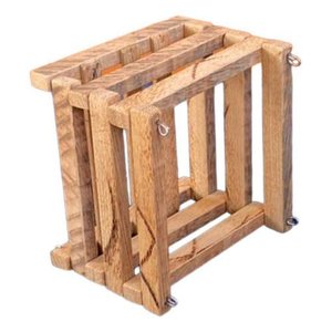 Cachepot de Madeira para Orquídea 20x20x14 + Haste - 5 Unid. Madeira