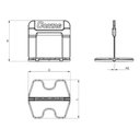Ver imagem 4 de Espaçador/nivelador de Piso 3,0mm 500 Peças Smart Cortag