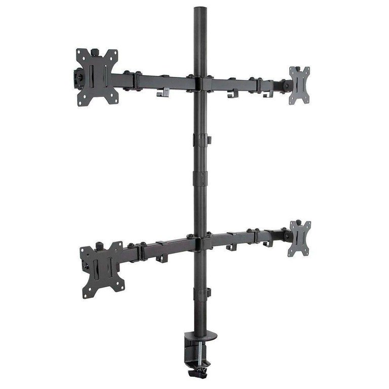 Suporte Articulado para 4 Monitores Base Morsa V48c Central Suportes Suporte Articulado para 4 Monitores Base Morsa V48c Central Suportes