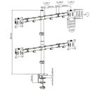 Ver imagem 2 de Suporte Articulado para 4 Monitores Base Morsa V48c Central Suportes