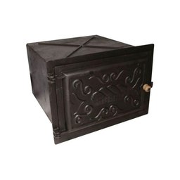 Forno em Ferro Fogão a Lenha Grande Porta Ferro 50x46x31cm - 1