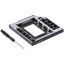Ver imagem 3 de Adaptador Caddy P/hd ou Ssd Gaveta Dvd Notebook Sata 12.7
