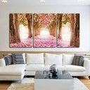 Ver imagem 3 de Quadros Decorativos Arvore Rosa 120 X 60 Cm