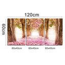 Ver imagem 2 de Quadros Decorativos Arvore Rosa 120 X 60 Cm