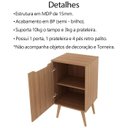 Ver imagem 5 de Gabinete 1 Porta com Cuba para Banheiro Bn3630x41 Amendoa Tecno Mobili