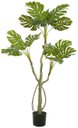 Ver imagem 1 de Planta Artificial Arvore Costela de Adão Real Toque Pu C/pote X14 Verde 1,4cm