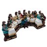 Fora de Linha - Imagem Santa Ceia Jesus com Os Doze Apóstolos Resina Maciça 25 Cm - 1