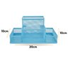 Porta Caneta Porta Treco Porta Lapis Organizador de Mesa Escritório - Azul - 5