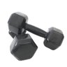 Par De Halter Dumbell Sextavado Revestido Ahead 5 Kg Preto - 2