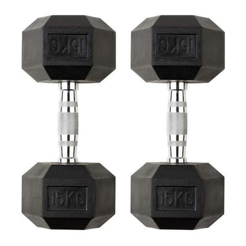 Par De Halteres Dumbell Sextavado Ahead Sports As2102 15Kg