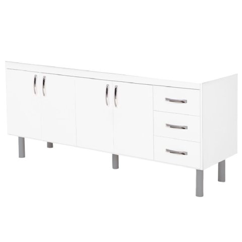 Armário Cozinha 174,2cm Tóquio sem Pia Branco - 541102 - A.j.rorato