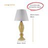 Abajur de Sala ou Quarto de Cristal Murano - com Ouro 24k Cristais Labone - 6