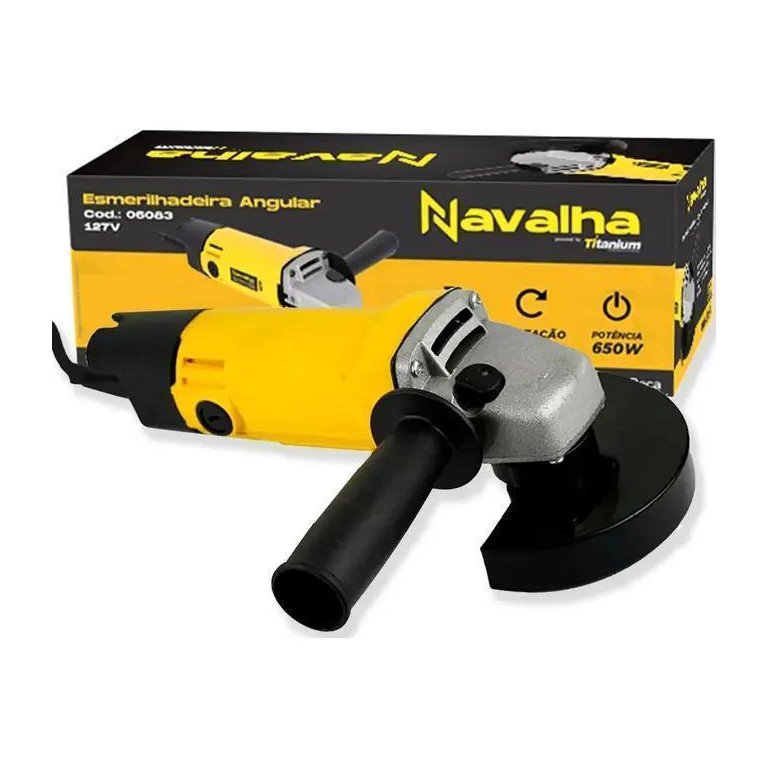 Esmerilhadeira Navalha Angular 650W 110V 06083 - Titanium Esmerilhadeira Navalha Angular 650W 110V 06083 - Titanium