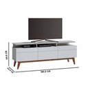 Ver imagem 5 de Rack Classic +3g Branco Acetinado - Imcal Móveis
