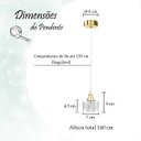 Ver mais imagens de Pendente e Arandela de Cristal Polido para Quarto Dourado