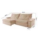 Ver imagem 3 de Sofá Apollo Linho 02 Módulos 100 Cm B25cm Meu Sofá Online A226 Linho Bege