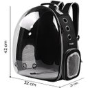 Ver imagem 3 de Mochila Transporte Pet Gato Cachorro Transparente Bolsa Astronauta 360 Graus Visao Panoramica Bolso 