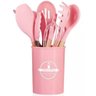 Kit Utensílios Cozinha 12 Peças Silicone Antiaderente (rosa) - 6
