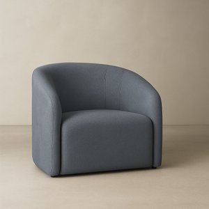 Poltrona Orgânica Laha Bouclé Premium - Cinza