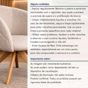 Ver mais imagens de Kit 2 Poltronas Giratória Linho Premium Base Madeira Maciça Maya
