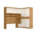 Ver imagem 5 de Guarda Roupa Casal Modulado Florença Freijo/off White Moval