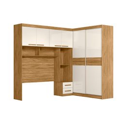Guarda Roupa Casal Modulado Florença Freijo/off White Moval - 5