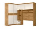 Ver imagem 3 de Guarda Roupa Casal Modulado Florença Freijo/Off White Moval
