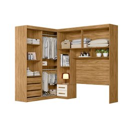 Guarda Roupa Casal Modulado Florença Freijo/off White Moval - 4