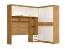 Ver imagem 5 de Guarda Roupa Casal Modulado Florença Freijo/Off White Moval
