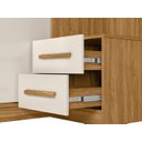 Ver imagem 6 de Guarda Roupa Casal Modulado Florença Freijo/off White Moval