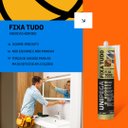 Ver imagem 5 de Silicone Fixa Tudo Uso Geral Cola Selante Adesivo Vedação e Colagem Unipega 280ml Branco