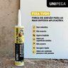 Silicone Fixa Tudo Uso Geral Cola Selante Adesivo Vedação e Colagem Unipega 280ml Branco - 2