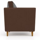 Ver imagem 3 de Kit 2 Poltronas Aviv para Sala Escritório Recepção Linho Premium Easy Clean Corino Premium Luxo