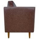 Ver imagem 4 de Kit 2 Poltronas Decorativas para Sala e Recepção Aviv Corino e Linho Premium Cores