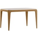 Ver imagem 1 de Mesa de Jantar Aurea 120x80 cm com Vidro Cinamomo Off White - New Ceval