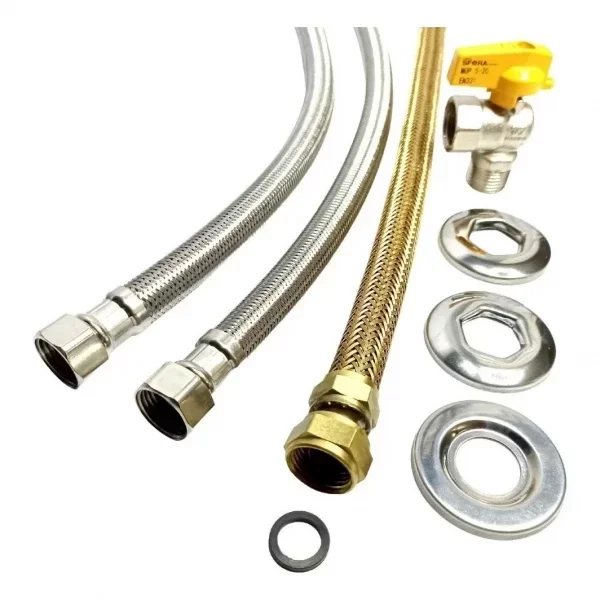 Kit Flexível 40cm P/ Aquecedores de Passagem - 2