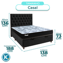 Ver imagem 3 de Kit Cabeceira + Cama Box Bau + Colchão Casal Molas Ensacadas Life Gold Paropas