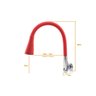 Torneira Flex Design Vermelha Flexível Bancada Cozinha - 3